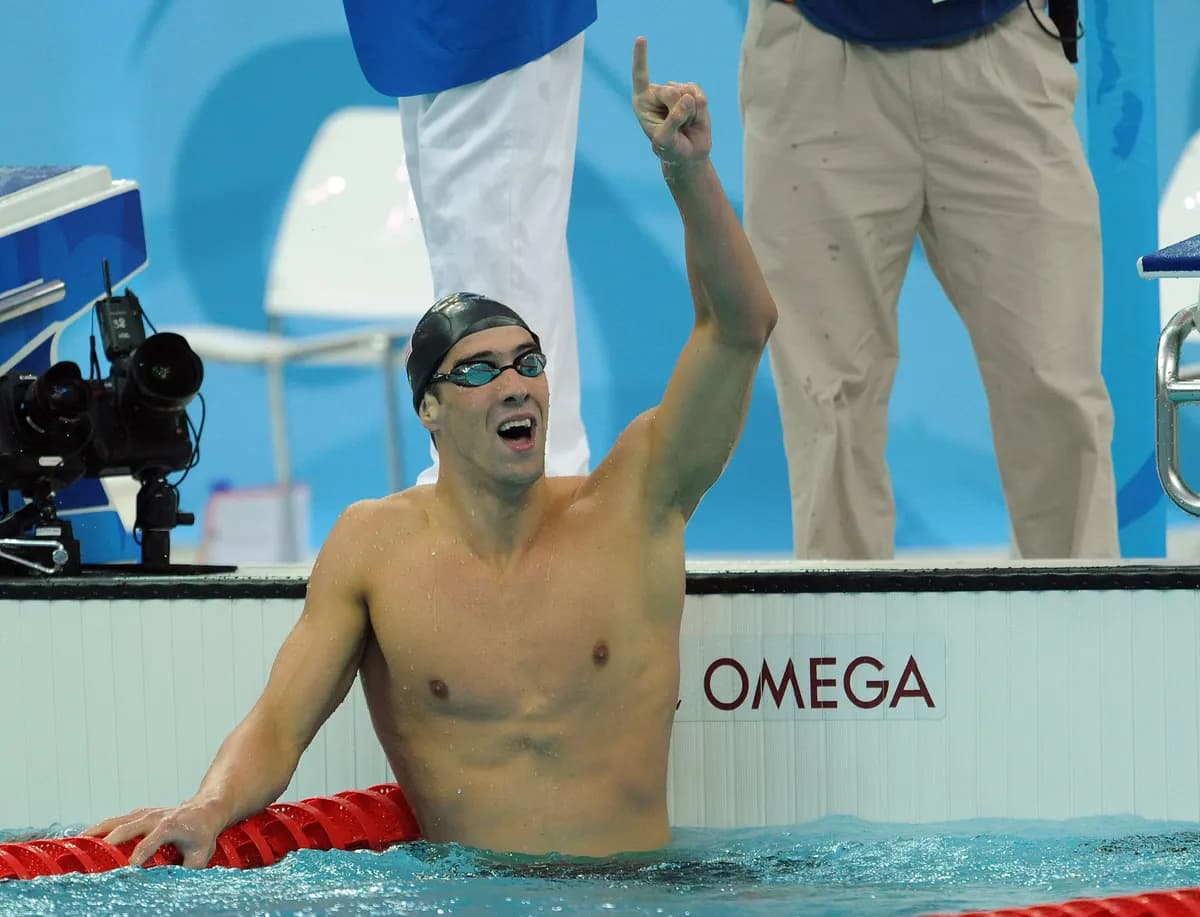 Michael Phelps, swimming, at the Games of the XXIX Olympiad, Beijing