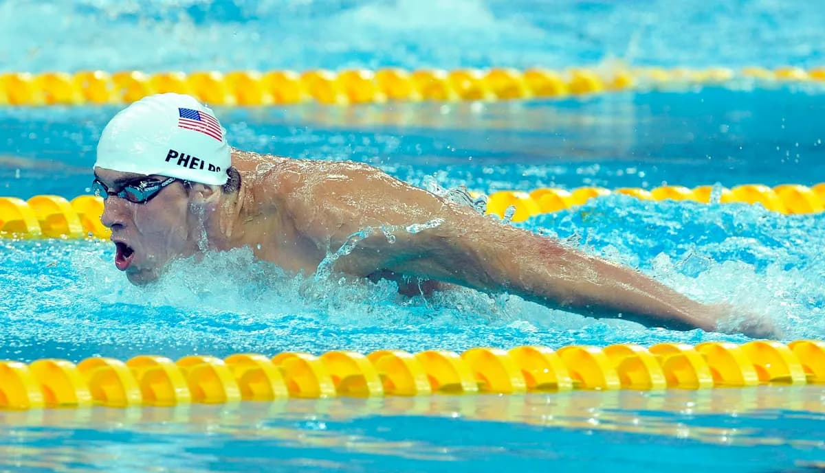 Michael Phelps, swimming, at the Games of the XXIX Olympiad, Beijing