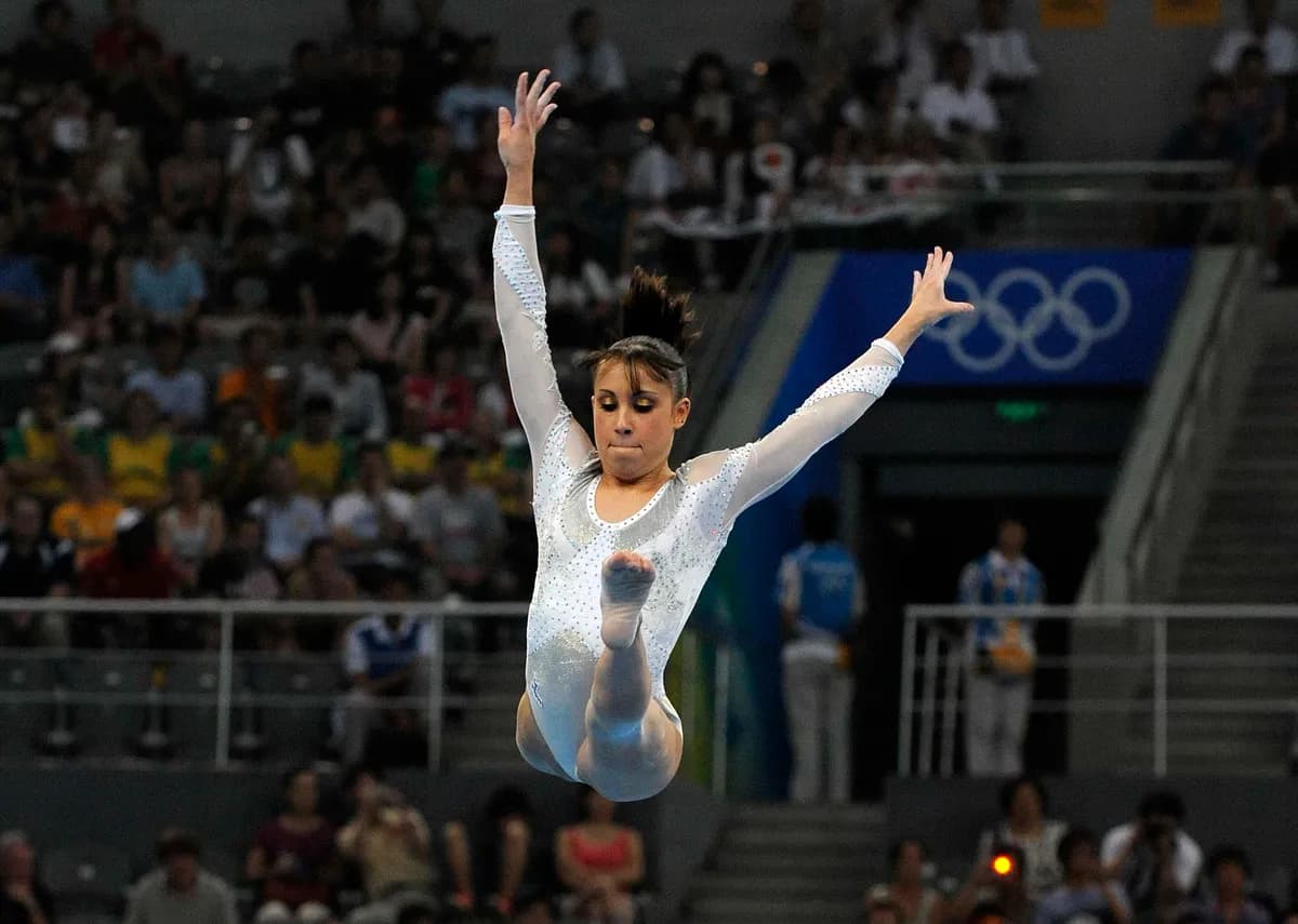 Vanessa Ferrari, artistic gymnastics, at the Games of the XXIX Olympiad, Beijing