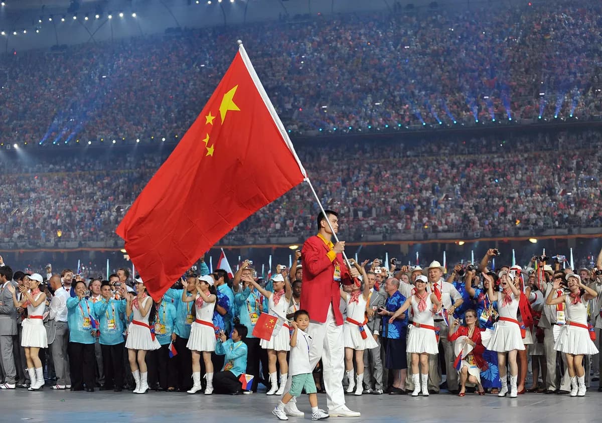 Yao Ming, opening ceremony, at the Games of the XXIX Olympiad, Beijing